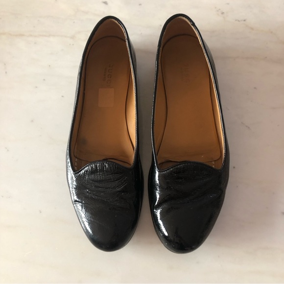 GUCCI patent Italian leather loafer flats - size 39 - Picture 10 of 10